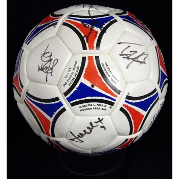United State World Cup Team Signed Soccer Ball By 25 UDA Authenticated Cut