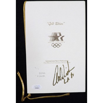 Peter Vidmar Olympic Gymnast Signed 1984 Gold Edition Program JSA Authentic