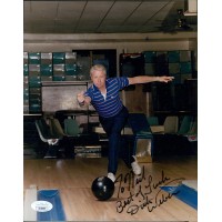 Dick Weber PBA Bowler Signed 8x10 Matte Photo JSA Authenticated Personalized