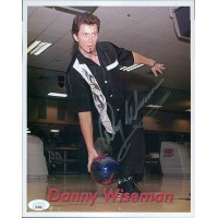 Danny Wiseman PBA Bowler Signed 8x10 Cardstock Photo JSA Authenticated