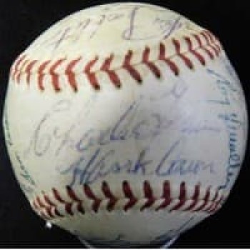 Milwaukee Braves 1954 Team Signed Spalding NL Baseball JSA Authenticated