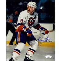 Bryan Trottier New York Islanders NHL Signed 8x10 Glossy Photo JSA Authenticated