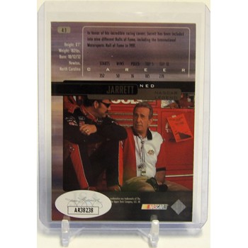 Ned Jarrett NASCAR Signed 2000 Upper Deck Card #43 JSA Authenticated