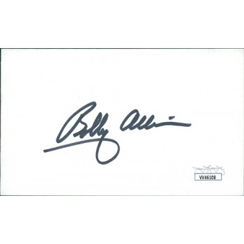 Bobby Allison NASCAR Driver Signed 3x5 Index Card JSA Authenticated