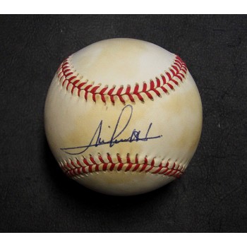 Mario Andretti Indy Car Signed Official National League Baseball JSA Authentic