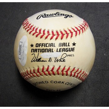 Mario Andretti Indy Car Signed Official National League Baseball JSA Authentic