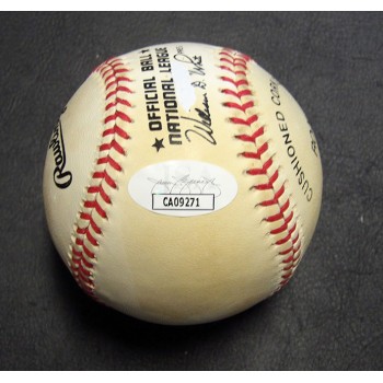 Mario Andretti Indy Car Signed Official National League Baseball JSA Authentic