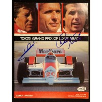 Mario Andretti Danny Sullivan Signed 1986 Long Beach Grand Prix Program JSA Auth
