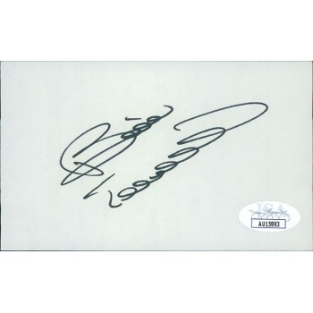 Bill Elliott NASCAR Driver Signed 3x5 Index Card JSA Authenticated