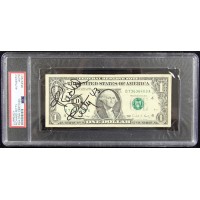 Richard Petty NASCAR Driver Signed One Dollar Bill Currency PSA Authenticated