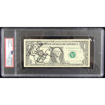 Richard Petty NASCAR Driver Signed One Dollar Bill Currency PSA Authenticated