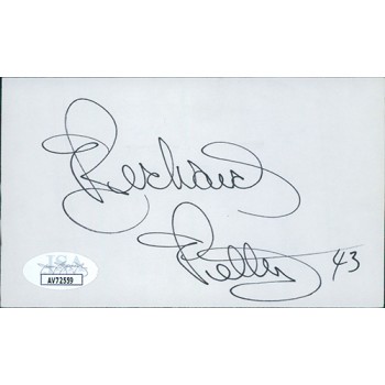 Richard Petty NASCAR Driver Signed 3x5 Index Card JSA Authenticated