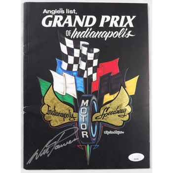 Will Power Indy Car Racer Signed Grand Prix of Indianapolis 2015 Program JSA Aut
