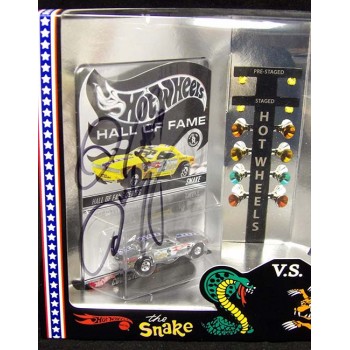 Don Prudhomme Tom McEwen Signed Snake and Mongoose Hot Wheels Set JSA Authentic