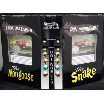 Don Prudhomme Tom McEwen Signed Snake and Mongoose Hot Wheels Set JSA Authentic