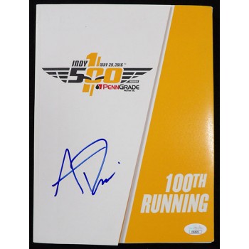 Alexander Rossi Indy Car Racer Signed Indy 500 2016 Program JSA Authenticated