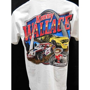 Kenny Wallace NASCAR Racing Signed T-Shirt JSA Authenticated