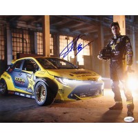 Fredric Aasbo Drifter Stunt Driver Signed 11x14 Glossy Photo JSA Authenticated