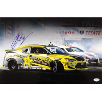 Fredric Aasbo Drifter Stunt Driver Signed 12x18 Glossy Photo JSA Authenticated