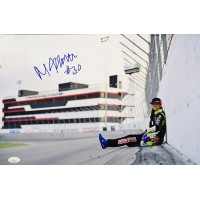 Michele Abbate Road Racer Signed 12x18 Glossy Photo JSA Authenticated
