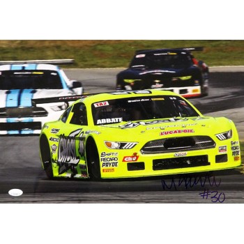 Michele Abbate Road Racer Signed 12x18 Glossy Photo JSA Authenticated