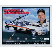 Darrell Alderman NHRA Driver Signed 8x10 Cardstock Promo Photo JSA Authenticated Darrell Alderman NHRA Driver Signed 8x10 Cardstock Promo Photo JSA Authenticated