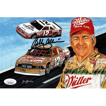 Bobby Allison Signed 5.5x8.5 Promo Racing Card JSA Authenticated