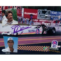 John Andretti Dragster Signed 8x10 Cardstock Photo JSA Authenticated Personalize