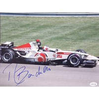 Rubens Barrichello F1 Racer Signed 11x14 Glossy Photo JSA Authenticated