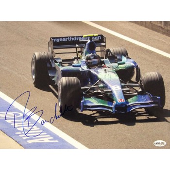 Rubens Barrichello F1 Racer Signed 11x14 Glossy Photo JSA Authenticated