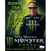 Kenny Bernstein Funny Car Signed 8x10 Promo Cardstock Photo JSA Authenticated