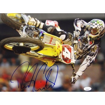 Ricky Carmichael Motor Cross Racer Signed 11x14 Glossy Photo JSA Authenticated