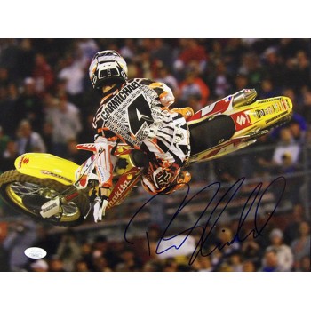 Ricky Carmichael Motor Cross Racer Signed 11x14 Glossy Photo JSA Authenticated