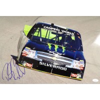 Ricky Carmichael Stock Car Racer Signed 12x18 Glossy Photo JSA Authenticated