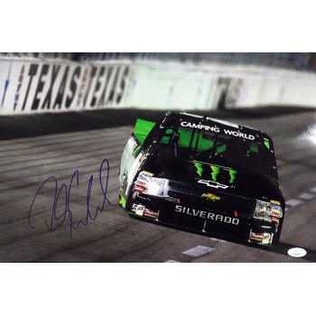 Ricky Carmichael Stock Car Racer Signed 12x18 Glossy Photo JSA Authenticated