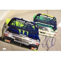 Ricky Carmichael Stock Car Racer Signed 12x18 Glossy Photo JSA Authenticated