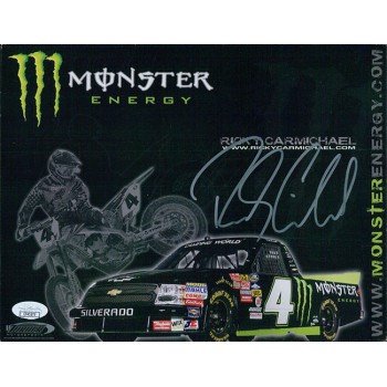 Ricky Carmichael Motor Cross Racer Signed 8.5x11 Cardstock Photo JSA Authentic Ricky Carmichael Motor Cross Racer Signed 8.5x11 Cardstock Photo JSA Authentic