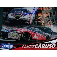Camrie Caruso NHRA Driver Signed 8x10 Cardstock Promo Photo JSA Authenticated Camrie Caruso NHRA Driver Signed 8x10 Cardstock Promo Photo JSA Authenticated