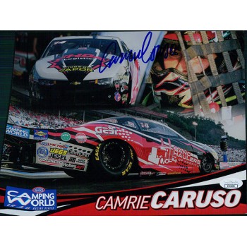 Camrie Caruso NHRA Driver Signed 8x10 Cardstock Promo Photo JSA Authenticated Camrie Caruso NHRA Driver Signed 8x10 Cardstock Promo Photo JSA Authenticated