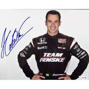 Helio Castroneves Indy Car Racer Signed 11x14 Glossy Photo JSA Authenticated
