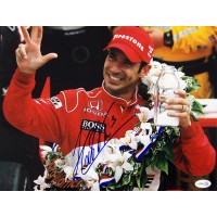 Helio Castroneves Indy Car Racer Signed 11x14 Glossy Photo JSA Authenticated