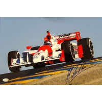Helio Castroneves Indy Car Racer Signed 12x18 Glossy Photo JSA Authenticated
