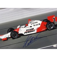Helio Castroneves Indy Car Racer Signed 12x18 Glossy Photo JSA Authenticated