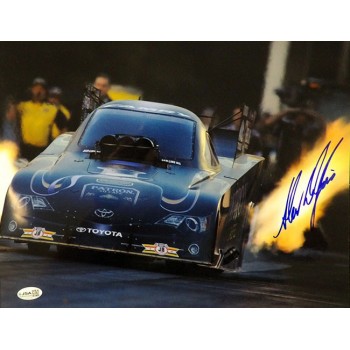 Alexis DeJoria NHRA Funny Car Driver Signed 11x14 Glossy Photo JSA Authenticated