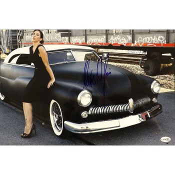 Alexis DeJoria NHRA Funny Car Driver Signed 12x18 Glossy Photo JSA Authenticated