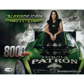Alexis DeJoria NHRA Driver Signed 8.5x11 Cardstock Promo Photo JSA Authen Kinks Alexis DeJoria NHRA Driver Signed 8.5x11 Cardstock Promo Photo JSA Authen Kinks