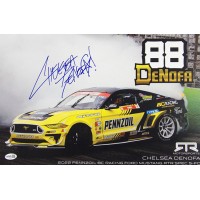 Chelsea DeNofa Drifter Race Driver Signed 11x17 Poster JSA Authenticated