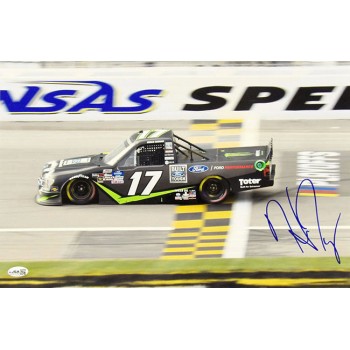 Hailie Deegan NASCAR Driver Signed 12x18 Glossy Photo JSA Authenticated