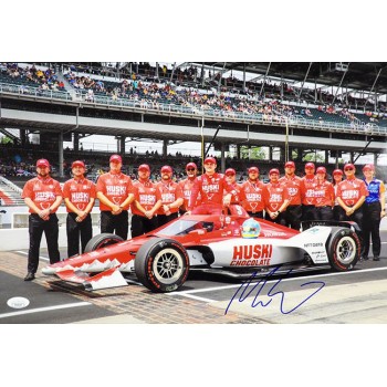 Marcus Ericsson Indy Car Racer Signed 12x18 Glossy Photo JSA Authenticated