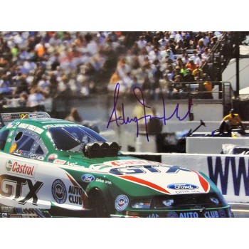 Ashley Force NHRA Driver Signed 12x18 Glossy Photo JSA Authenticated